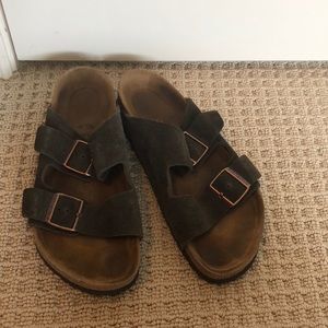 Dark brown Birkenstock sandals